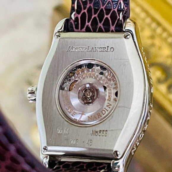 Rare Elegant Swiss Ulysse Nardin Michaelangelo Watch Diamond Dial - Picture 4 of 5